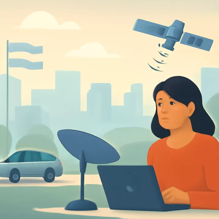 Starlink móvil: uso de Internet satelital en Brasil y Chile con planes itinerantes