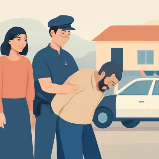 Detienen a sospechoso de tentativa de femicidio en Santa Lucía mientras dormía en casa ajena