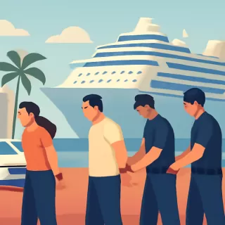 Cinco turistas detenidos en controles antidrogas durante embarque en Miami