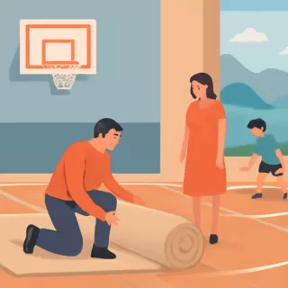 Nuevo piso del gimnasio Enrique Barbagelata sigue sin colocarse siete meses después