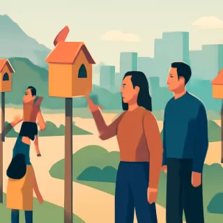 Iniciativa ambiental y artística en Comodoro Rivadavia: proyecto Barrio de Pajaritos en Avenida Alsina