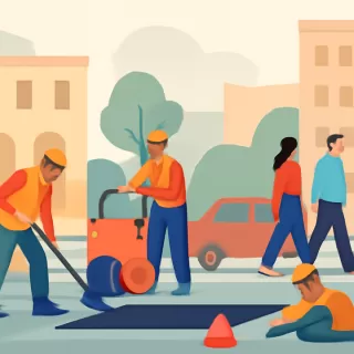 Tres cortes de tránsito en el casco céntrico de Gualeguaychú por trabajos de bacheo