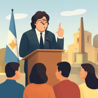 Javier Milei lidera acto en San Lorenzo por el traslado del sable de San Martín