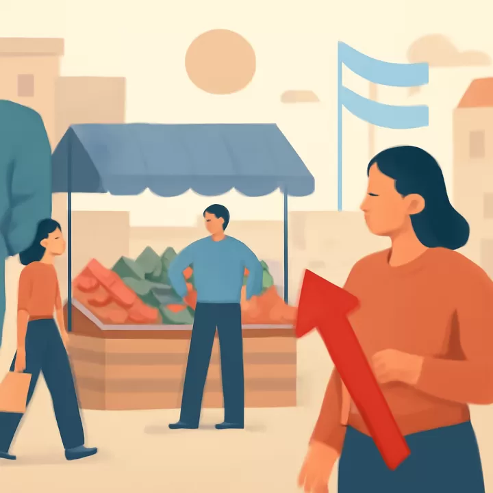 La inflación de enero en Argentina fue impulsada por aumentos en carne y verduras