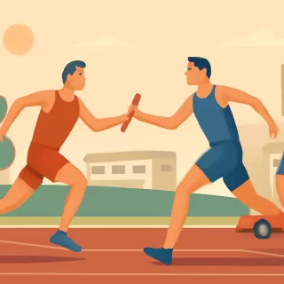 Cáceres y Cedeño ganaron la carrera de postas en Eduardo Castex