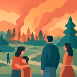 Incendio activo en Parque Nacional Los Alerces condiciona operativo por altas temperaturas y vientos fuertes