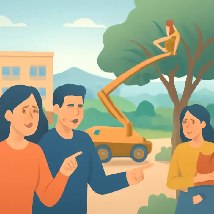 Indignación en El Once por poda preventiva para instalar escenario de la Fiesta de los Jardines