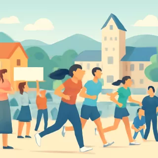 Gran convocatoria en la décima Correcaminata por la Vida en Bariloche