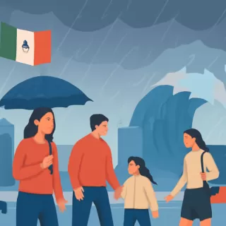 Mar de fondo y lluvias intensas impactan Baja California el 9 de febrero