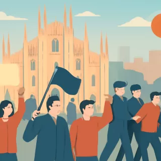 Protesta en Milán contra los Juegos Olímpicos de Invierno concluye con incidentes y detenciones