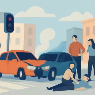 Seis heridos tras choque en Rodríguez Peña y Urquiza por paso en rojo