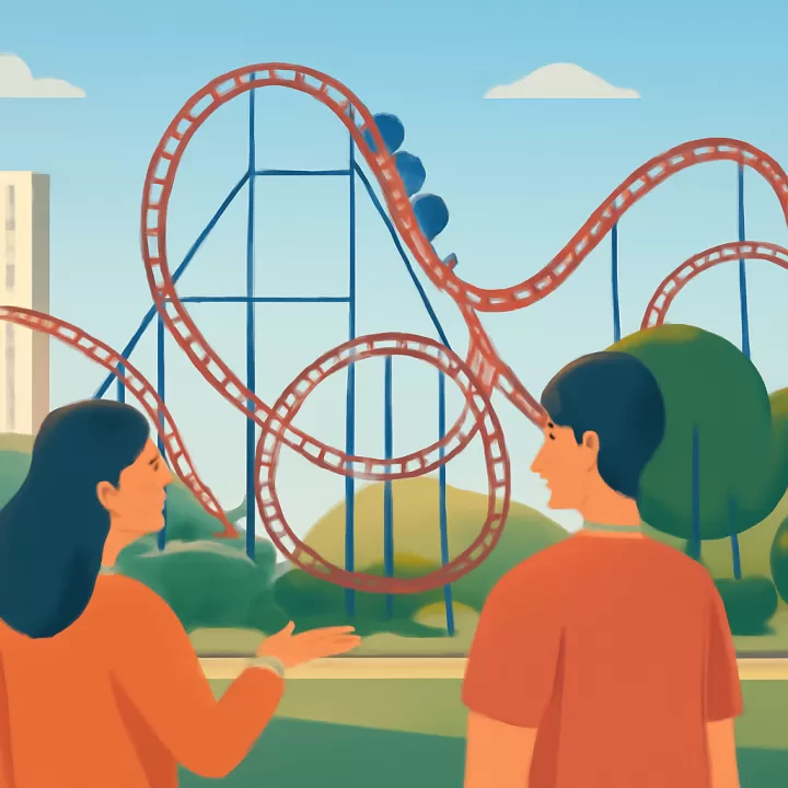 Nueva montaña rusa comienza a ser probada en el Parque Rodó de Montevideo