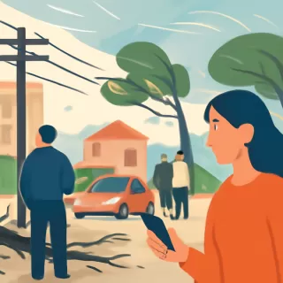 Temporal de viento provoca cortes de luz en Cipolletti y Fernández Oro con ráfagas de hasta 100 km/h