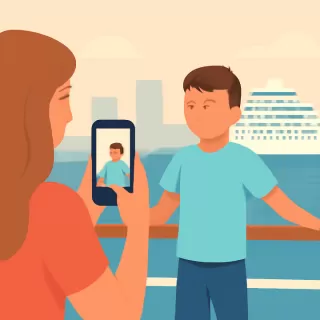 Jimena Barón publica video de su hijo Arturo en un crucero