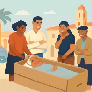 Anciano cubano es enterrado en una caja de cartón por falta de ataúdes en Holguín