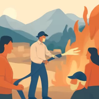 Vecinos combaten incendios en la Patagonia y enfrentan reactivación constante del fuego