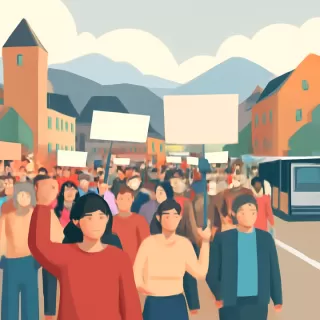 Marcha multitudinaria en Bariloche contra la reforma laboral con reclamos sindicales y llamados a paro general