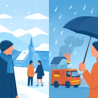 Nevadas de verano en Bariloche y lluvias para combatir incendios en Chubut