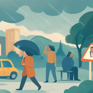 Alerta meteorológico en Villa La Angostura por lluvias intensas y ráfagas de hasta 90 km/h