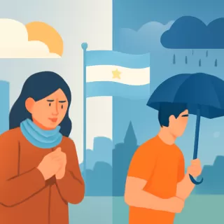 Variabilidad meteorológica en Argentina: alternancia entre frío, calor y lluvias intensas