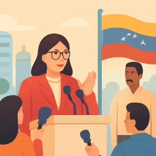 Delcy Rodríguez se comprometió a organizar elecciones libres en Venezuela sin definir fecha