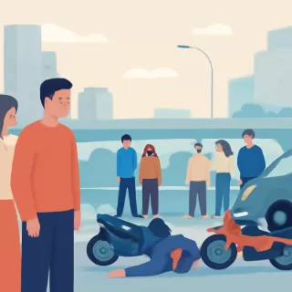 Hombre fallece tras accidente entre motos en la autopista Dellepiane en Villa Lugano