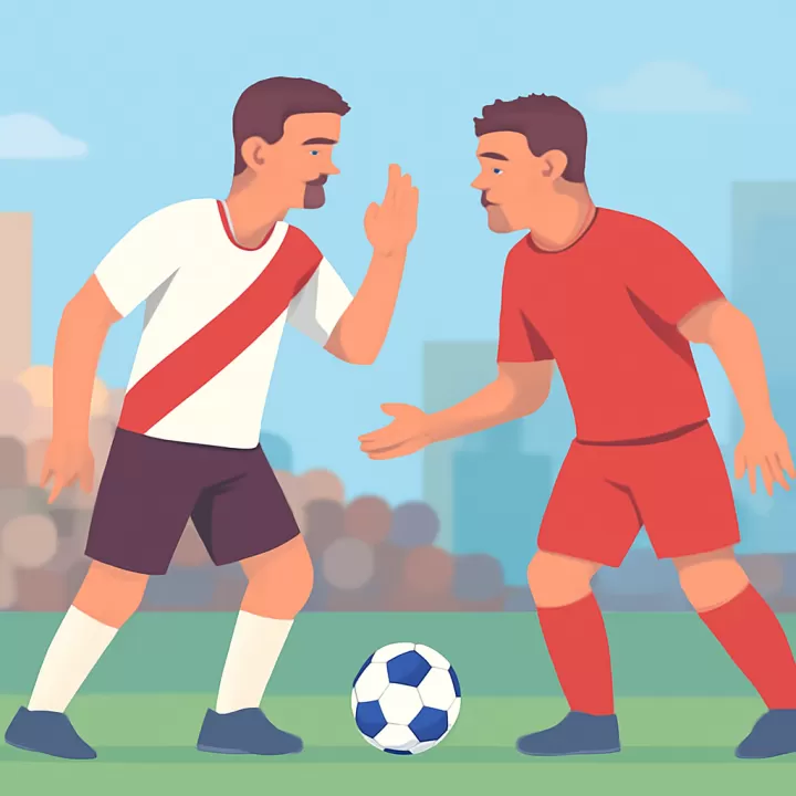 Montiel y Juanfer protagonizaron un cruce al término del partido entre River y Argentinos Juniors