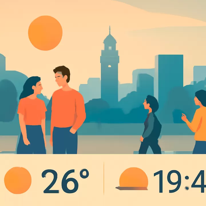 Pronóstico del amanecer, temperatura máxima y atardecer para el sábado 14 de febrero de 2026 en Buenos Aires