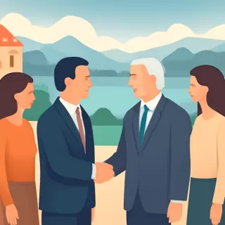 Encuentro diplomático en Bariloche con el embajador de Armenia