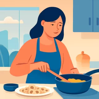 Receta fácil de pollo al champiñón para preparar en 40 minutos