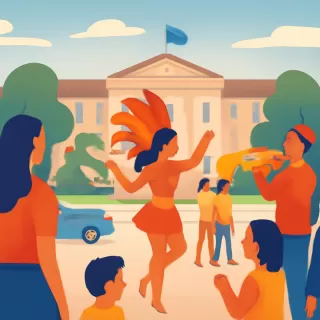 El Carnaval de Bariloche celebró su tercera jornada en el Centro Cívico