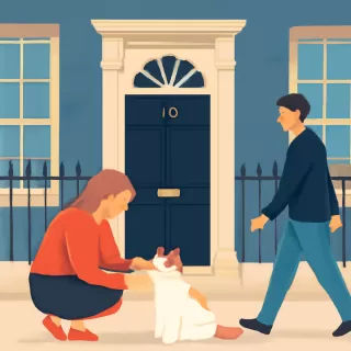 Larry, el gato de 10 Downing Street, cumple 15 años en la residencia oficial del primer ministro británico