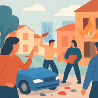 Disturbios con daños materiales en el barrio Mallín de Neuquén