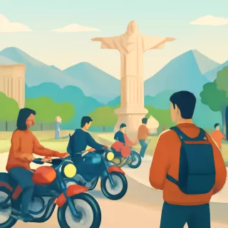 Las Heras albergó el Motoencuentro Cristo Redentor con la participación de cientos de motoviajeros