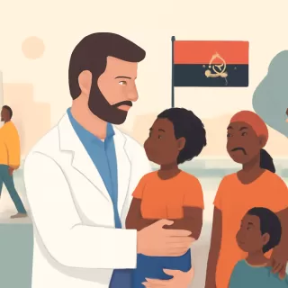 Mariano Ojeda viajó a Angola para operar a más de 100 niños con malformaciones