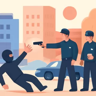 Policías balean en la cabeza a delincuente que salía de robar en Montevideo