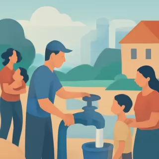 Restablecen el servicio de agua en Jardín América tras intenso temporal