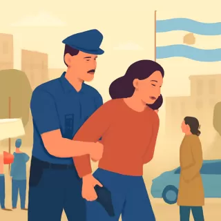 Detienen a una mujer armada tras un disturbio en Fernández Oro