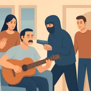 Violento robo al músico Alambre González en su departamento de Caballito
