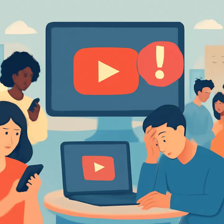 Interrupción mundial en YouTube afecta a miles de usuarios