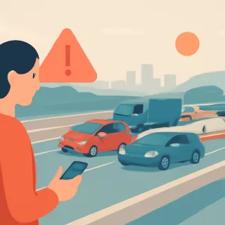 Reducción de carriles y choque múltiple afectan la Autopista México-Querétaro el 18 de febrero