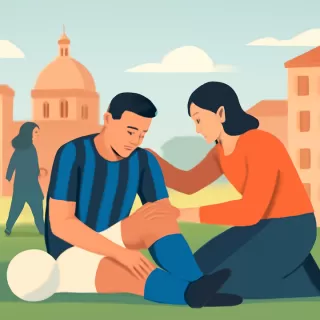 Lautaro Martínez sufrió una lesión en el partido del Inter ante Bodø/Glimt