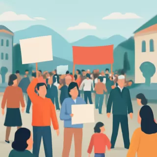 Marcha multitudinaria en Bariloche contra la reforma laboral