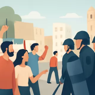 Enfrentamientos entre policías y manifestantes en Buenos Aires durante huelga contra reforma laboral