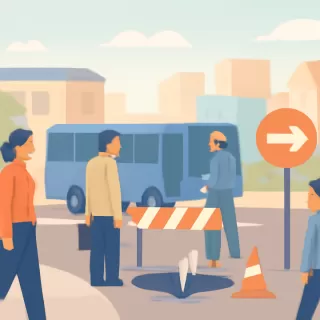 Cipolletti: desvío parcial de tránsito en Mariano Moreno y San Luis por reparación de pérdida de agua