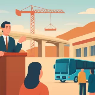 Durand anunció construcción de nuevo puente en Santa Lucía y licitación para modernizar la terminal de ómnibus