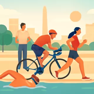 El balneario municipal de General Villegas concluye la temporada con un triatlón gratuito