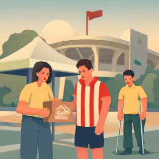 Estudiantes organiza colecta y visita al estadio UNO para joven agredido en La Plata