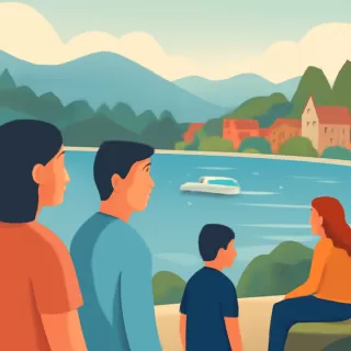 Foto captada en el cotanera del Río Correntoso en Villa La Angostura