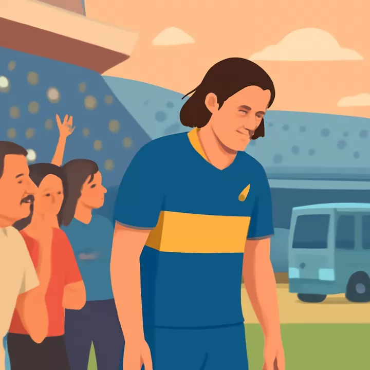 Edinson Cavani reapareció como titular en Boca tras cinco meses y fue silbado en la Bombonera